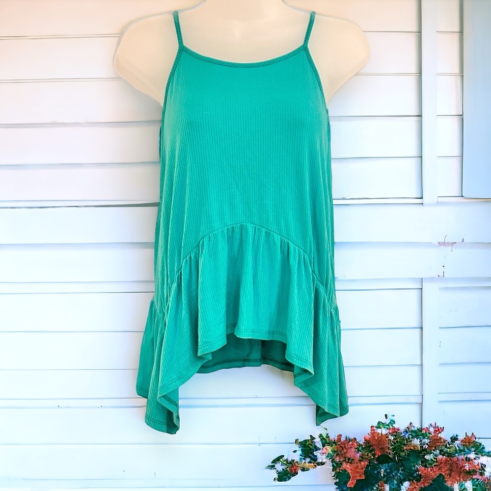 Nordstrom Teal Spring / Summer Flowy Tank Top